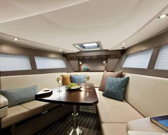 Luxury charter boat interior 